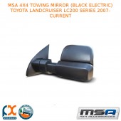 MSA 4X4 TOWING MIRROR (BLACK ELECTRIC) FITS TOYOTA LC LC200 SERIES 07-CURRENT